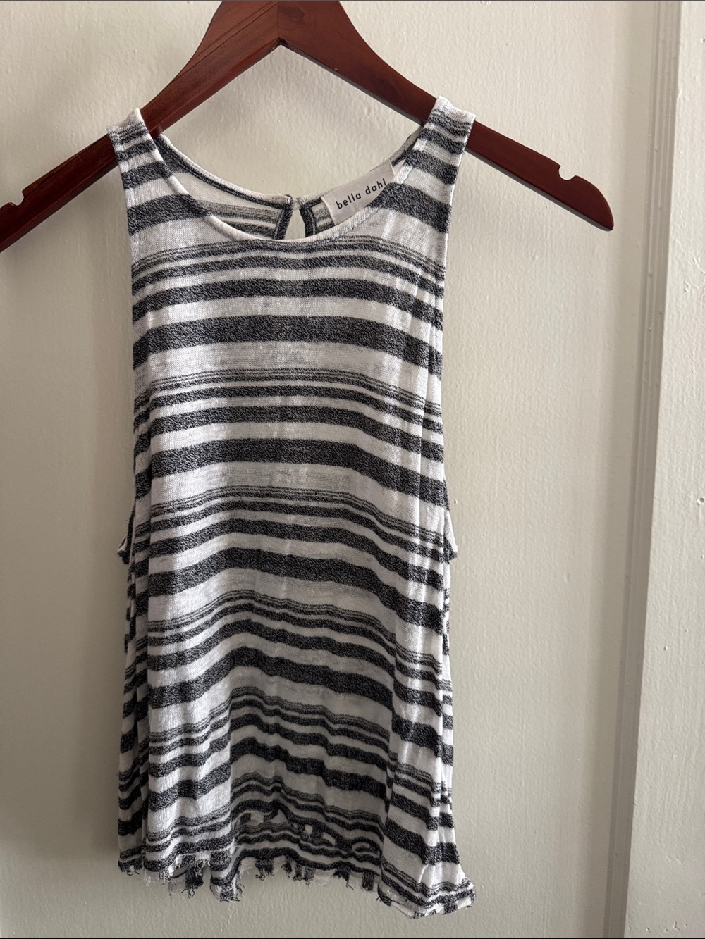 Bella Dahl Black & White Striped Tank